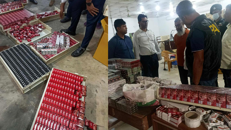 সিদ্ধিরগঞ্জে নকল সিগারেট কারখানায় র‍্যাবের অভিযান